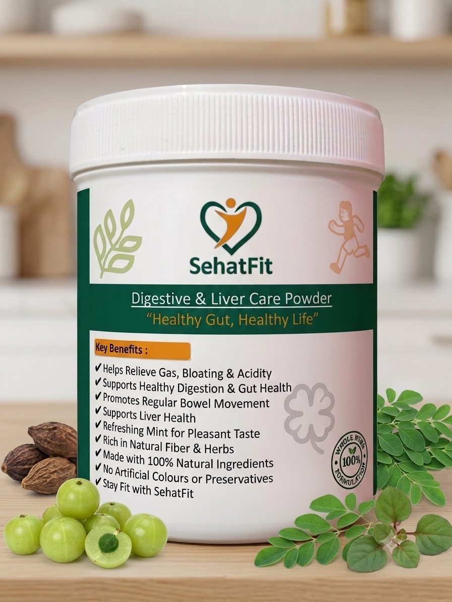 SehatFit herbal digestive powder 200g HDPE jar